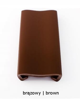 Zábradliová lišta 50x8 mm Bronzová rolka 20 m