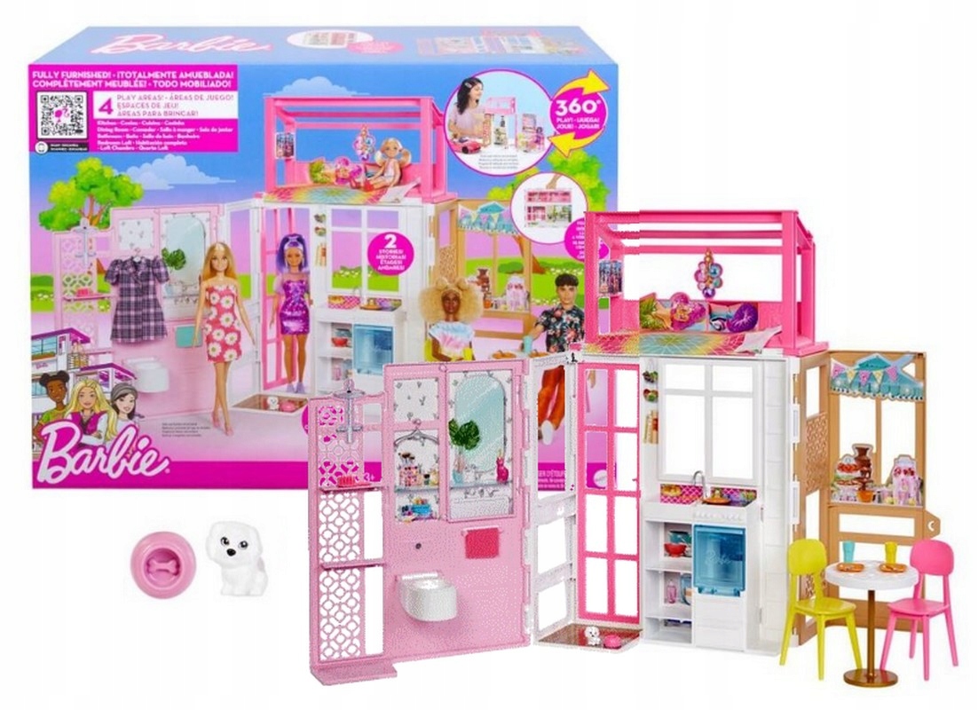 

Barbie Domek Dla Lalek kompaktowy rozkładany