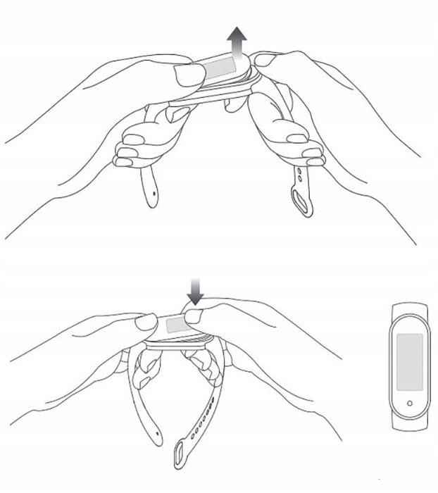 ZESTAW 5 SZTUK OPASKA DO XIAOMI MI BAND 3 4 PASEK Materiał guma