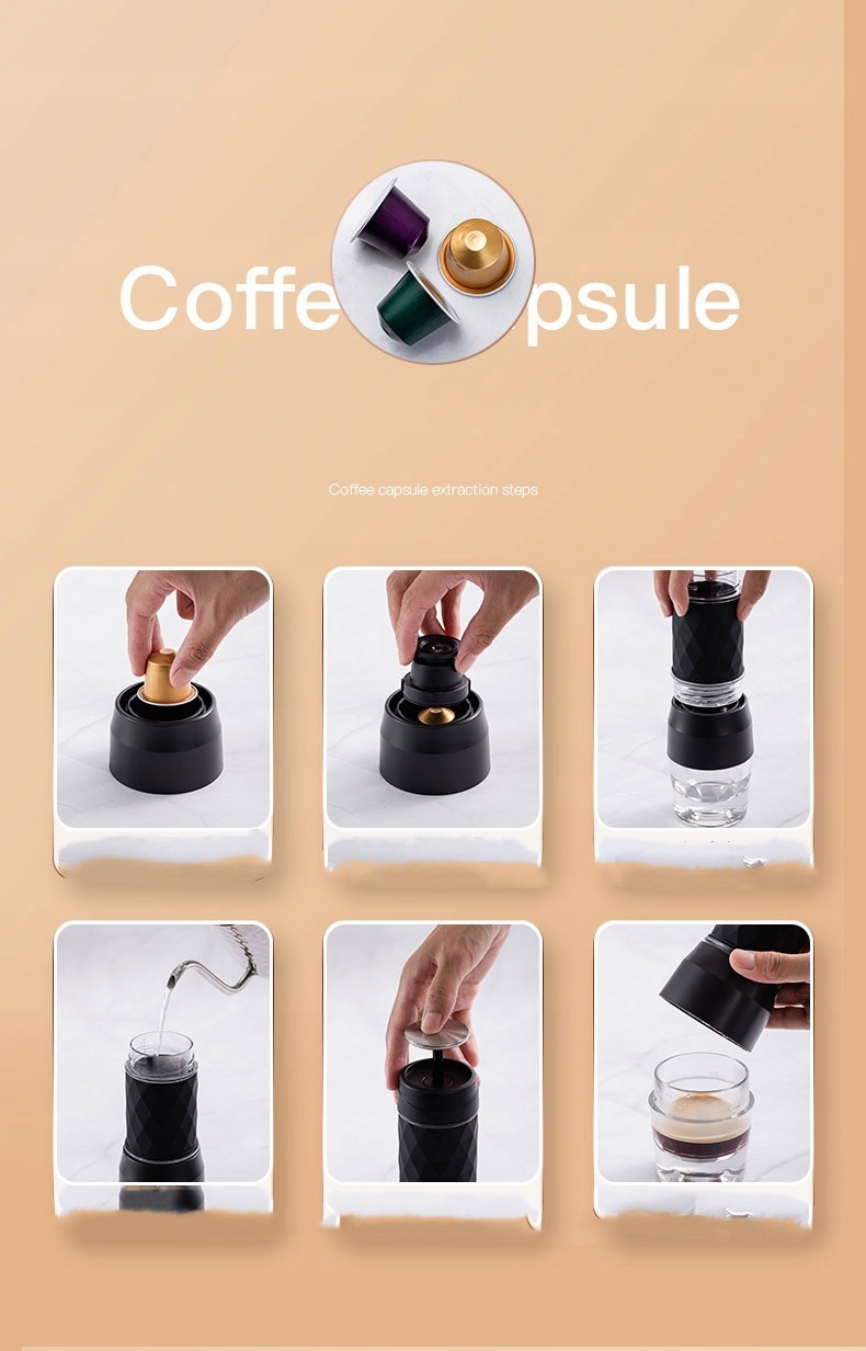 Mini portable manual espresso machine Ciśnienie 18 bar