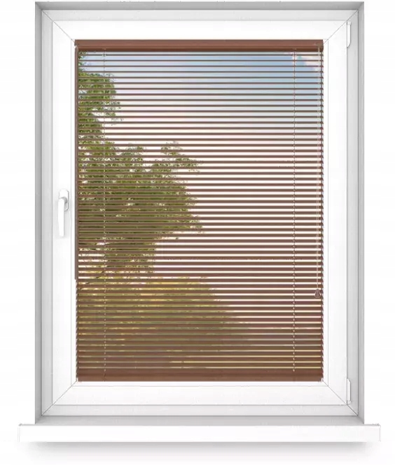 Drevená horizontálna žalúzia prírodná 25 mm 80 x 130 cm