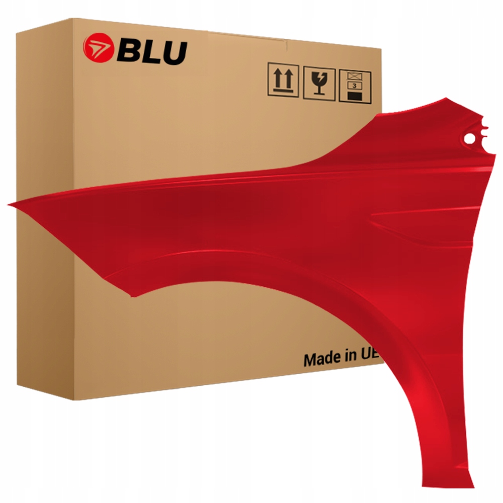 Blu Blatník Vw Polo Aw VI 6 LP3G levý červený 17- přední TornadoRot