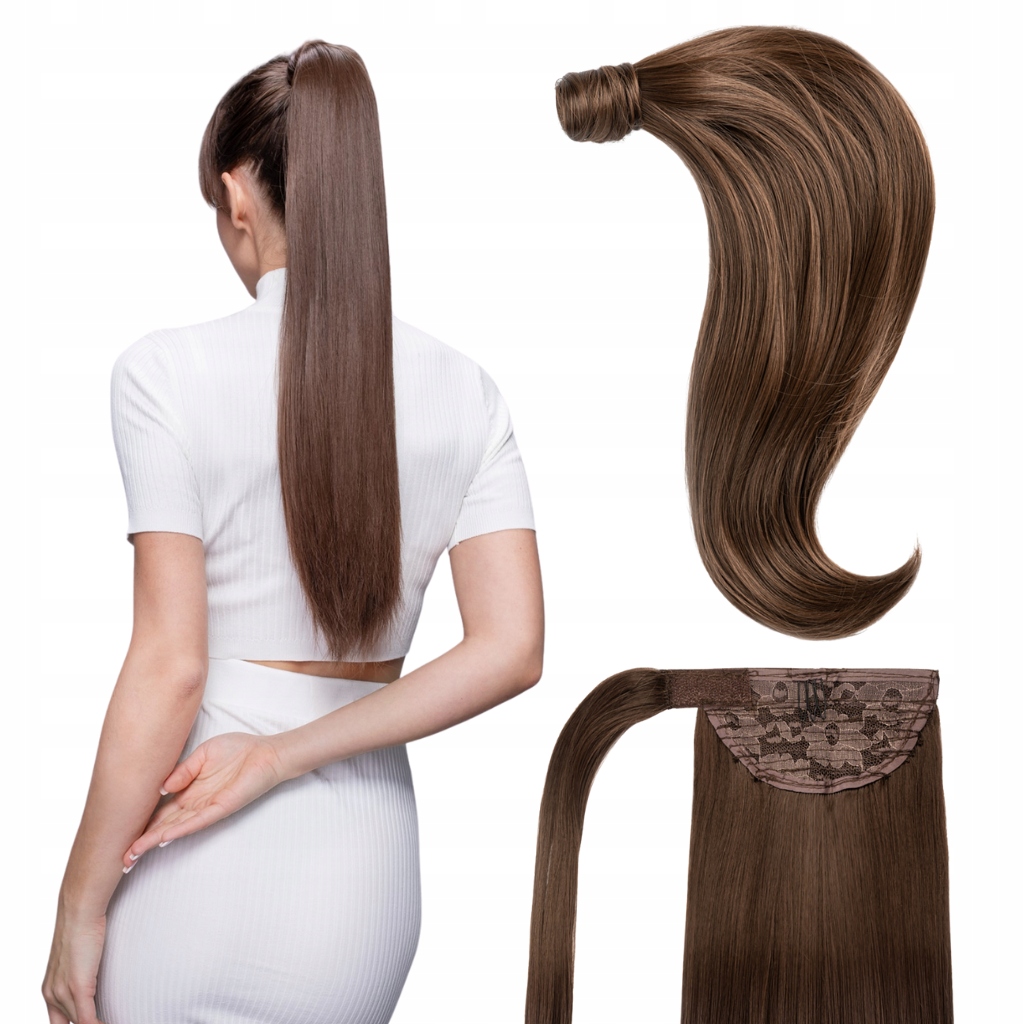 Doczepiany Kucyk 50cm Treska ogon koński dopinka kitka