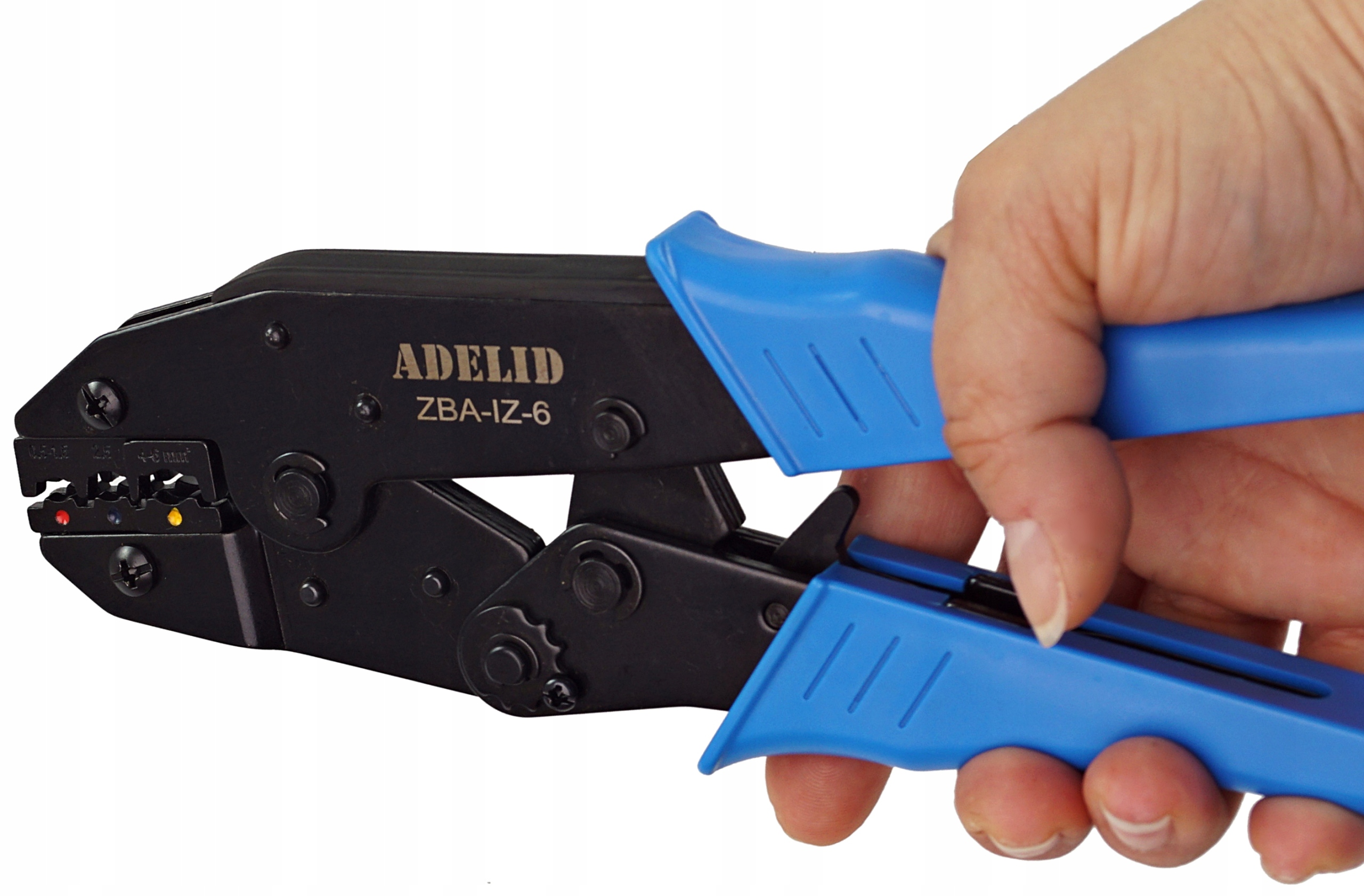 ZACISKARKA PRASKA DO KOŃCÓWEK IZOLOWANYCH KABLI Minimalny przekrój przewodu 0.5 mm²