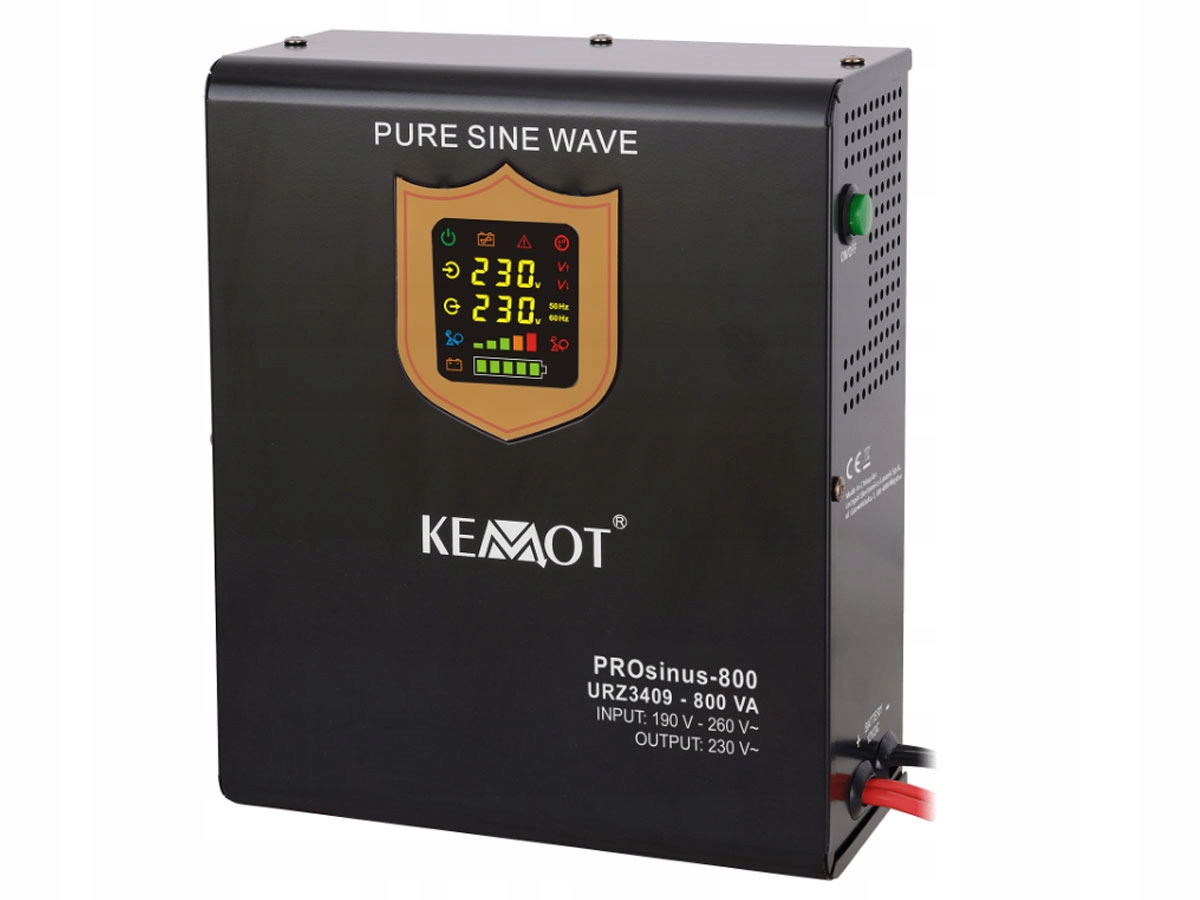 Zasilacz awaryjny naścienny Kemot PROsinus-800