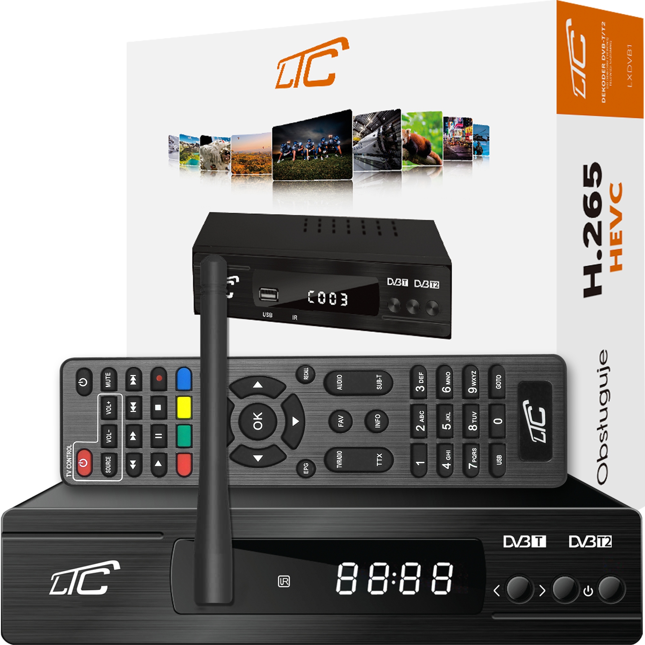 

Dekoder Tuner Tv Naziemnej Hd Dvb-t DVB-T2 WiFi