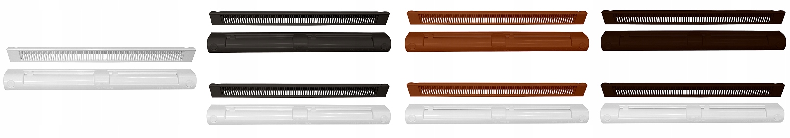 Nawiewnik do okna okien okienny Nawiewniki okienne Kod producenta VENTEC VT 601 JASNY BRĄZ/BIAŁY