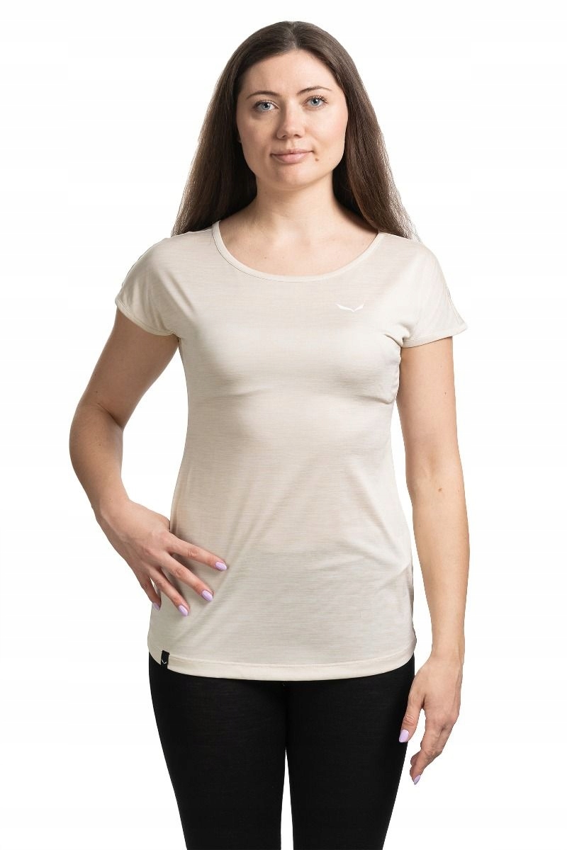 Salewa Dámské trekingové tričko Puez Melange Dry Ss Tee Women bílé 38_M