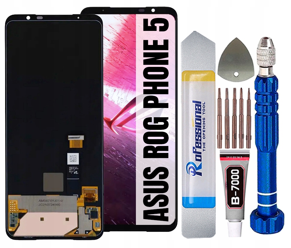 Displej Asus Rohový Pro Telefon 5 ZS673KS Originální Obrazovka