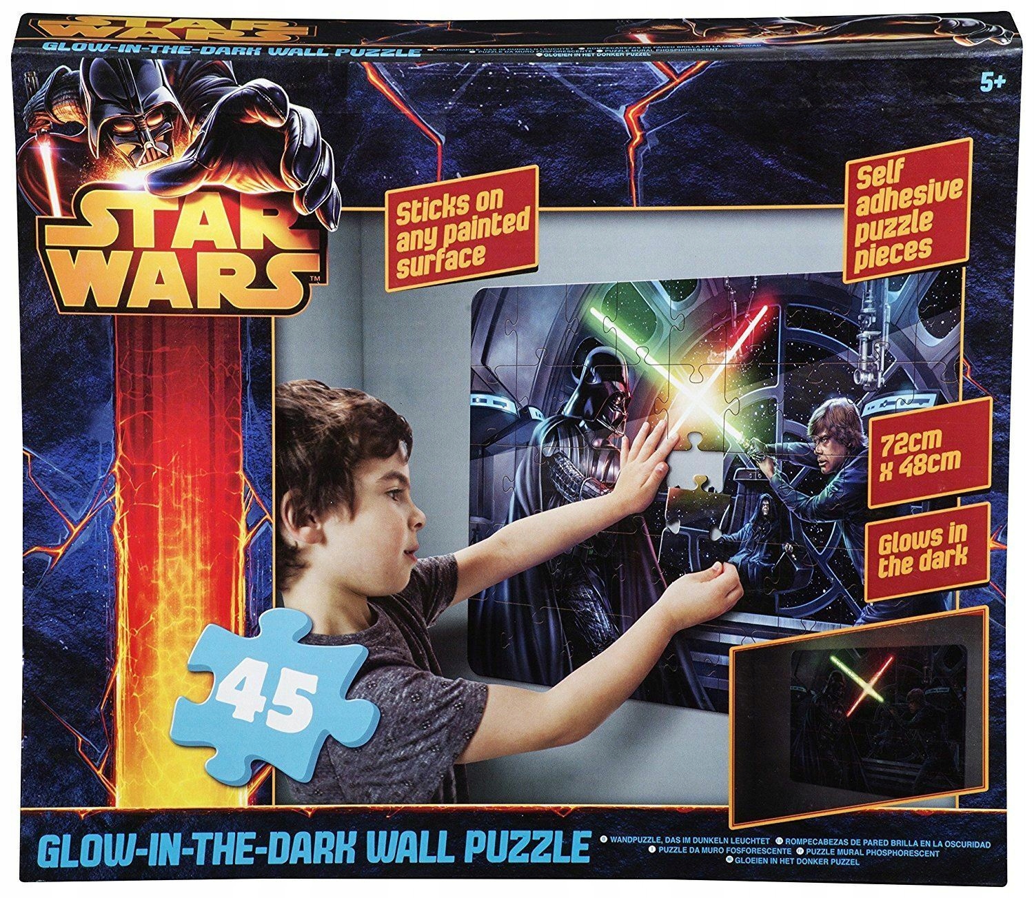 STAR WARS ŚWIECĄCE Puzzle Ścianę Ścienne Tapeta 92