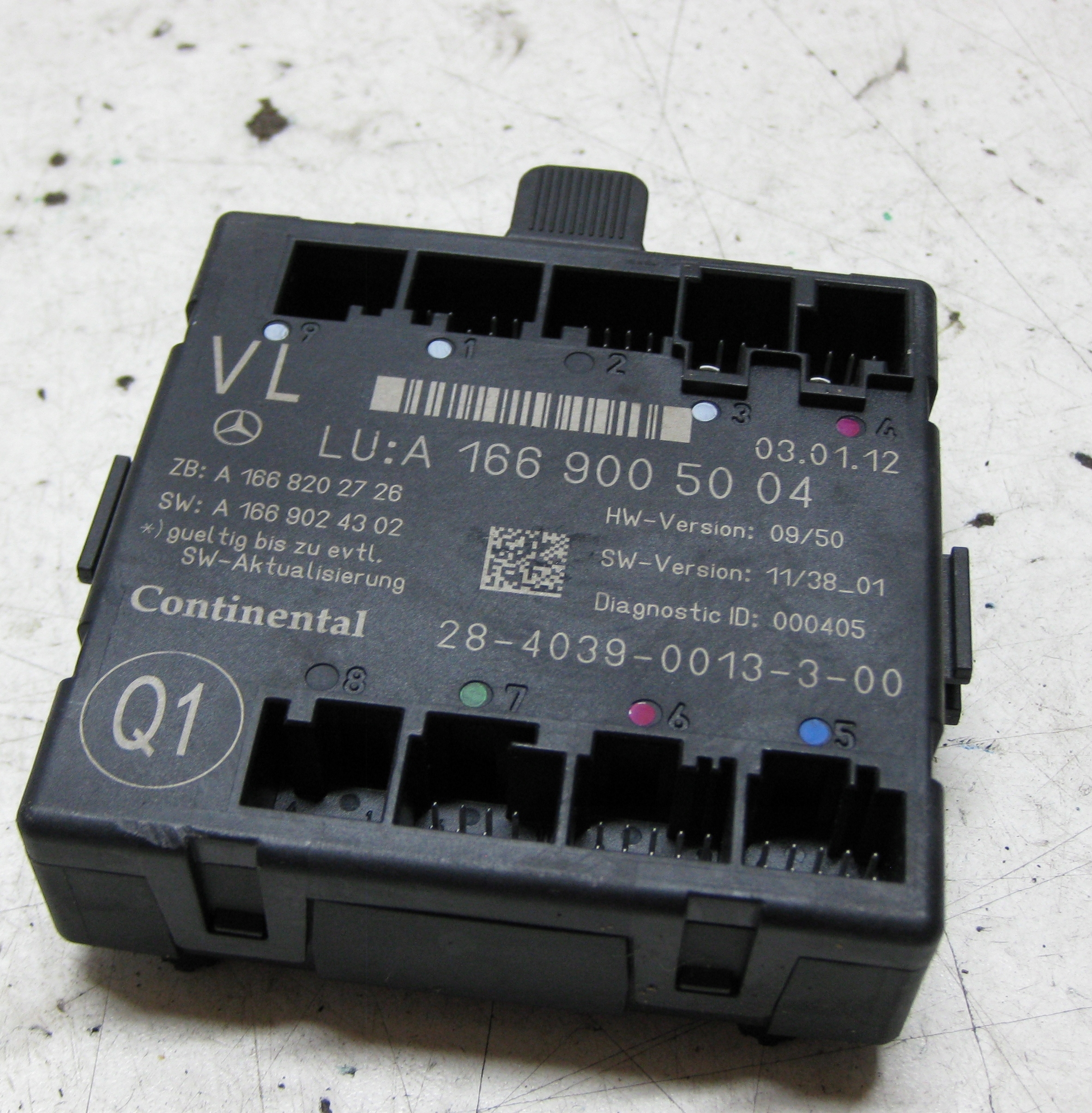 MERCEDES ML W166 12R module control unit door A1669005004
