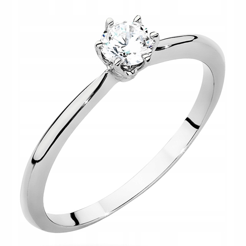 Krásný Zlatý Prstýnek 585 s Briliantem 0,40 ct