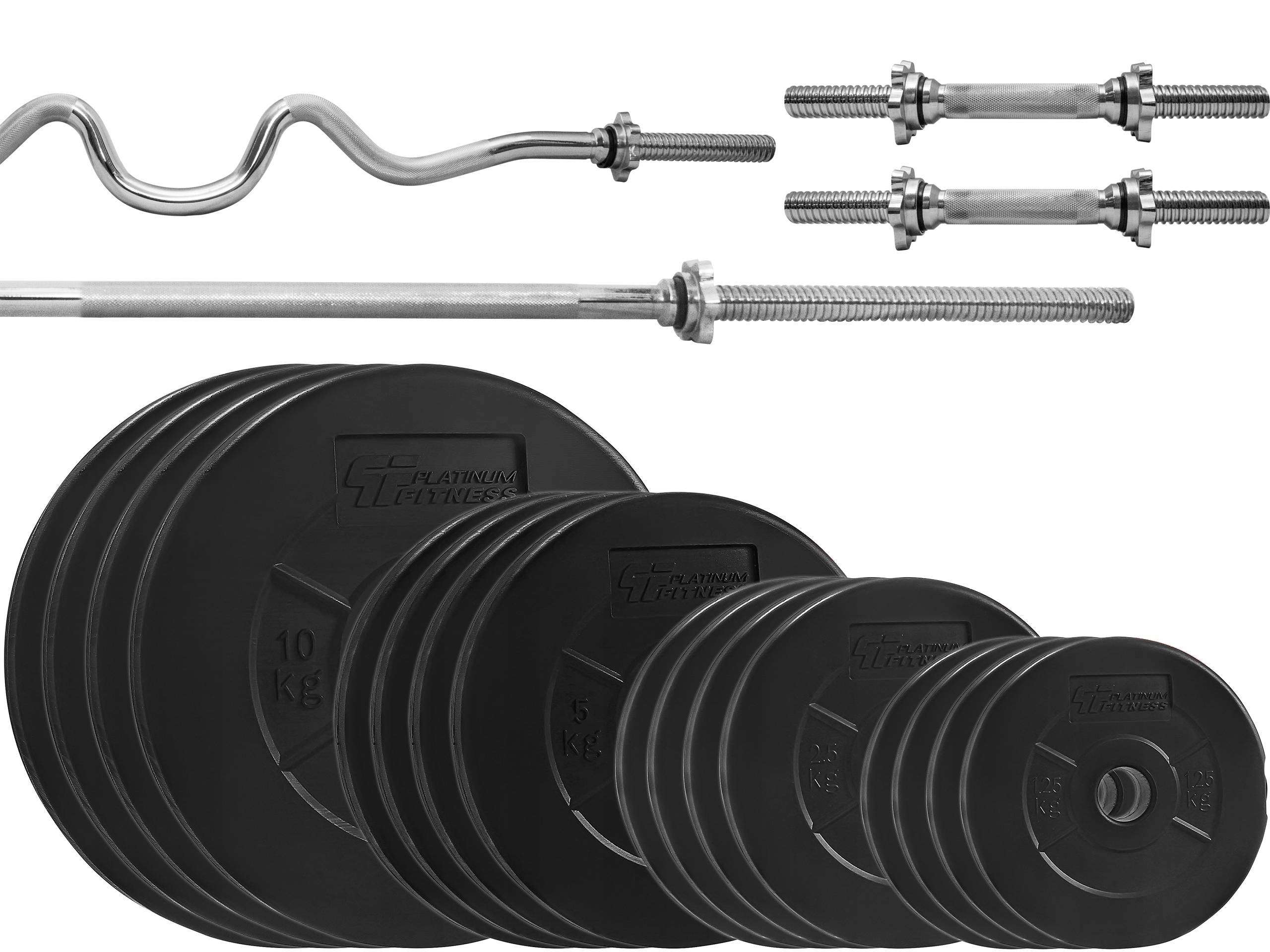 

Zestaw Obciążenie 95kg + 4 Gryfy