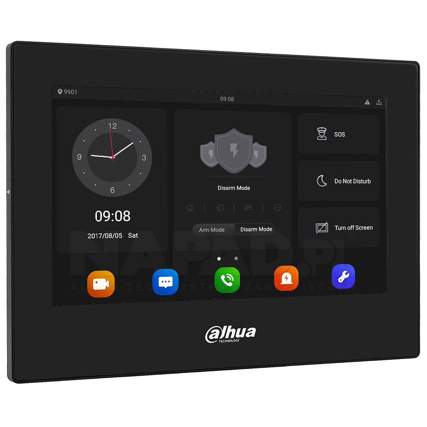 Monitor videovrátnika Dahua VTH5321GB-W WiFi Android Sd slot