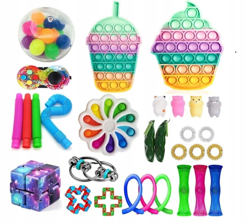 

Zestaw Zabawek Antystresowych Fidget Toys Pop it A