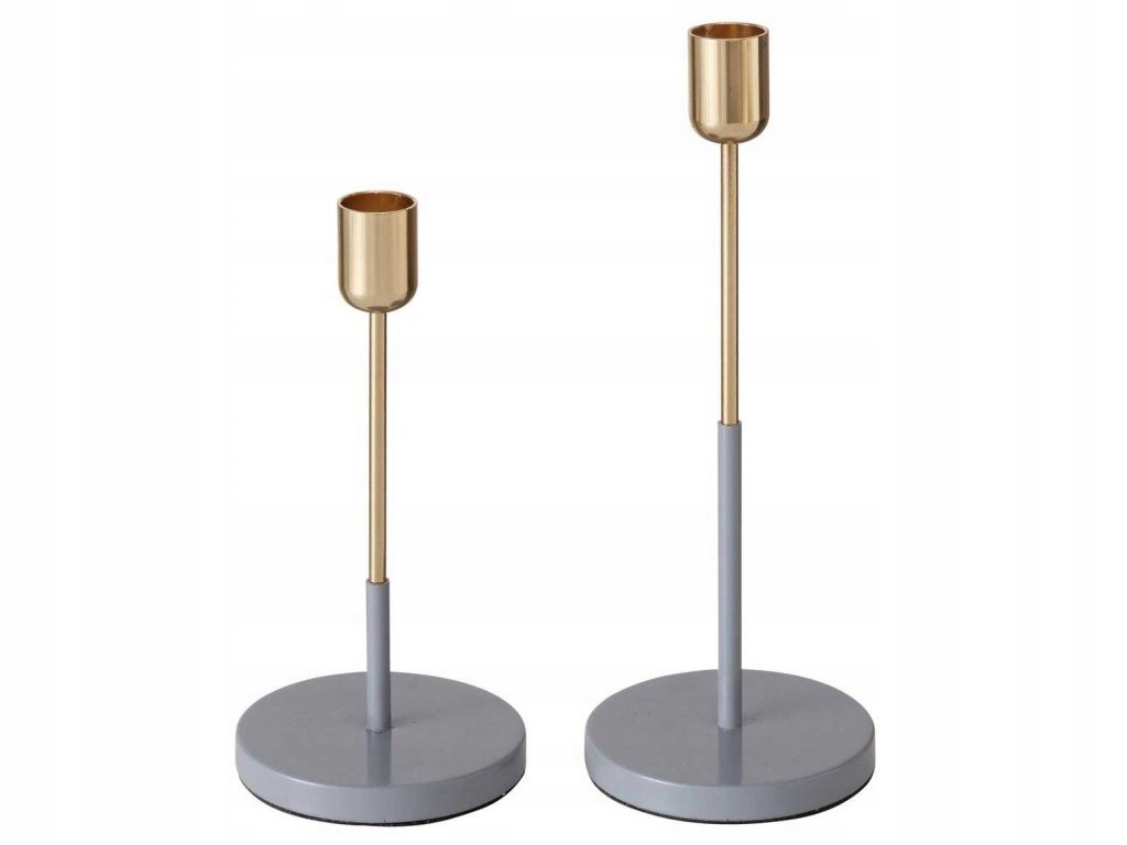 Kovové svícny na jednu svíčku Telmo, 2 ks