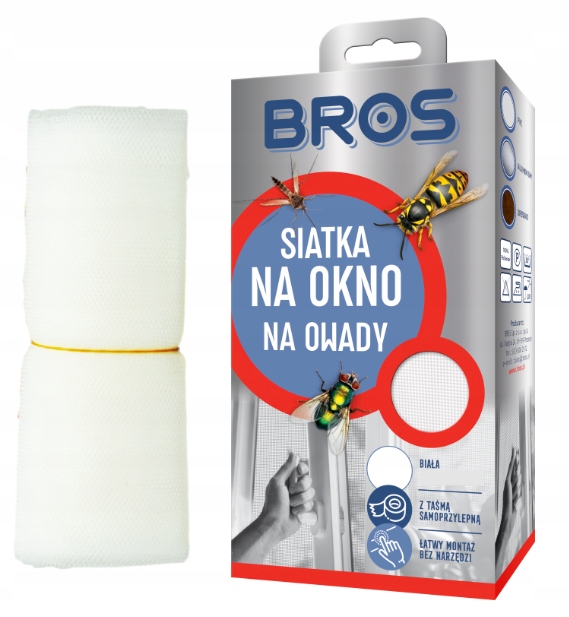 

Bros Siatka na okno 150x180cm Biała