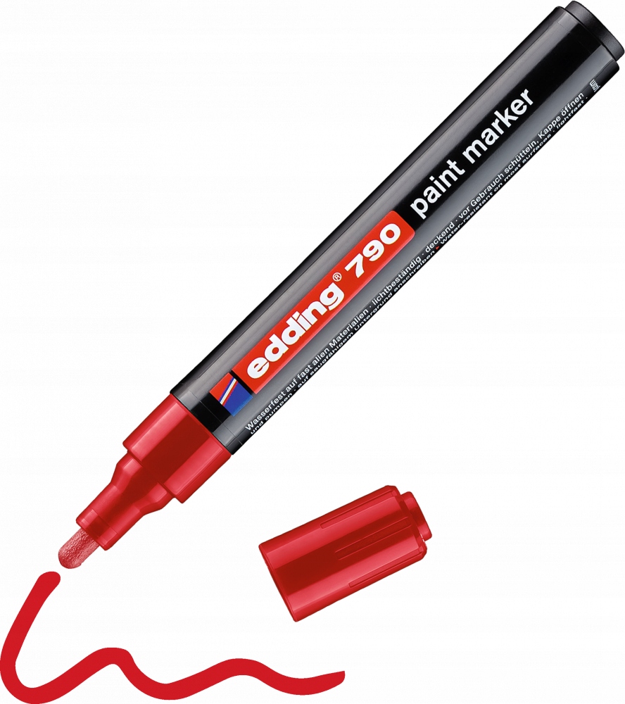 

Marker olejowy edding 790 okrągła 2-3mm czerwony
