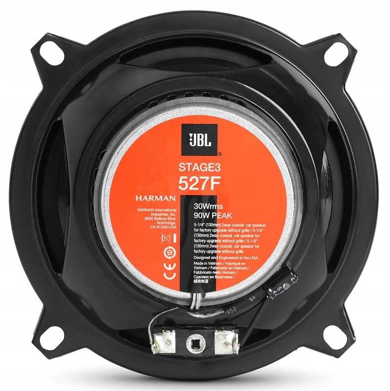 JBL STAGE3 527F Głośniki Samochodowe 13cm 2-drożne MOC 200W Kod producenta 6925281946646