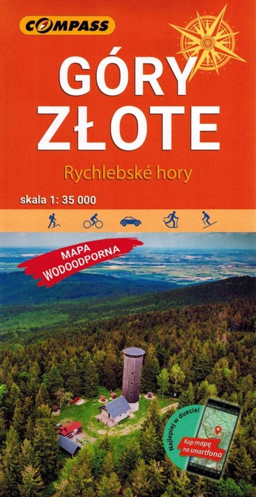 

Góry Złote Rychlebske Mapa Laminowana Compass