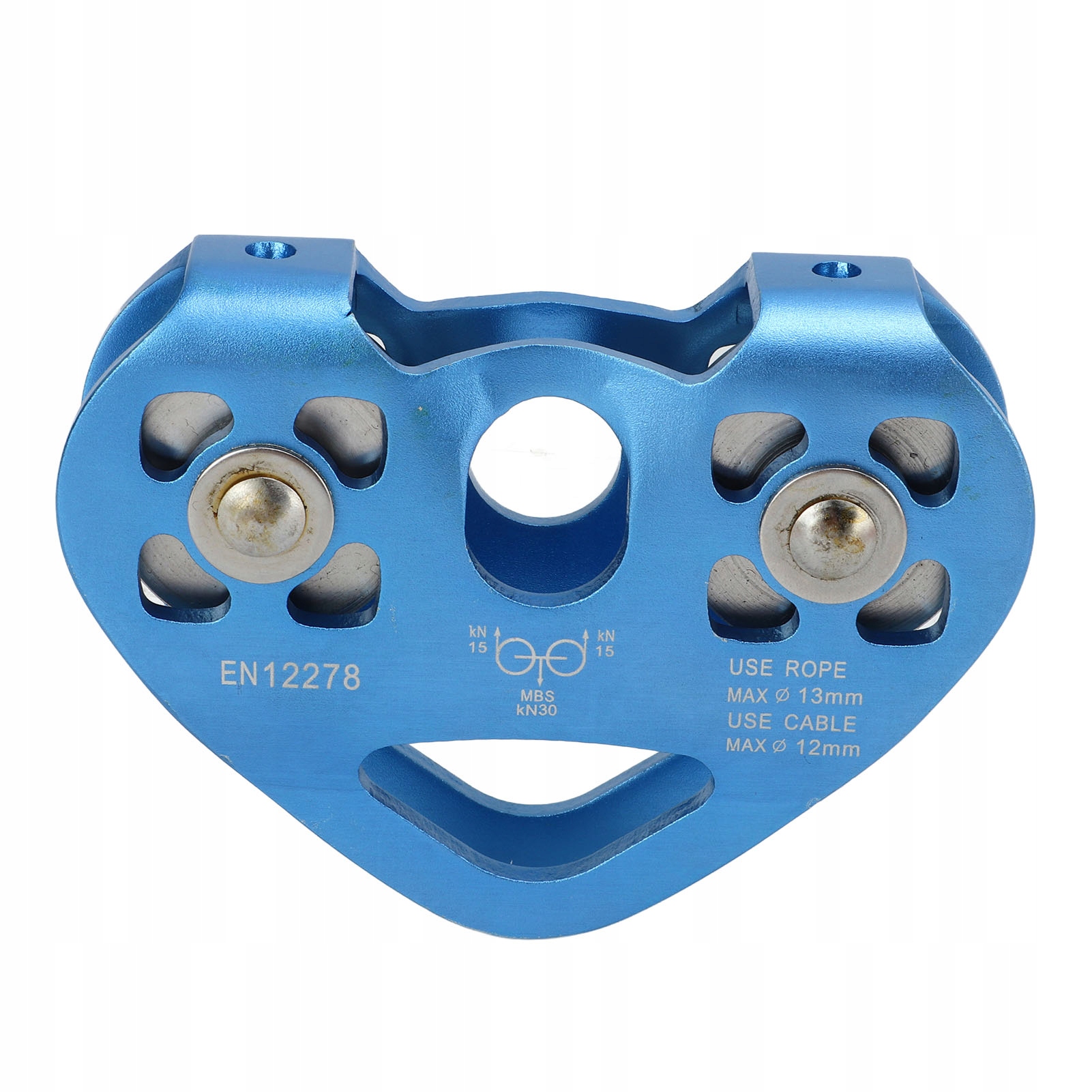 Bloczek Do Tyrolki 30KN Zjazdowy Aluminium Wspinaczkowy Łożyska