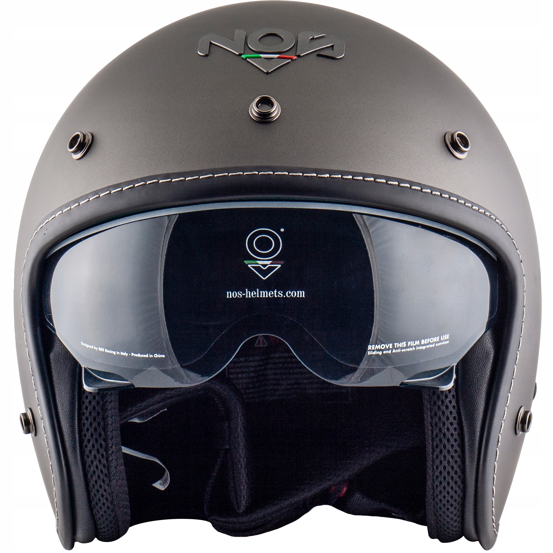 Kask Motocyklowy Otwarty NOS NS-1 Titanium Matt S EAN (GTIN) 8052787292439