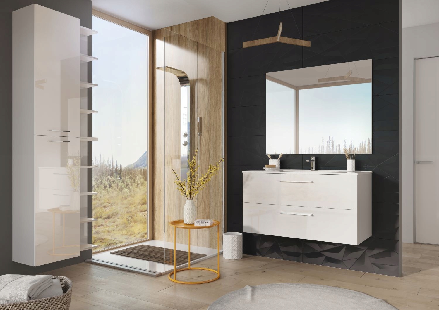 Szafka wisząca biała szer 60 wys 100 głęb 32 cm Marka inna