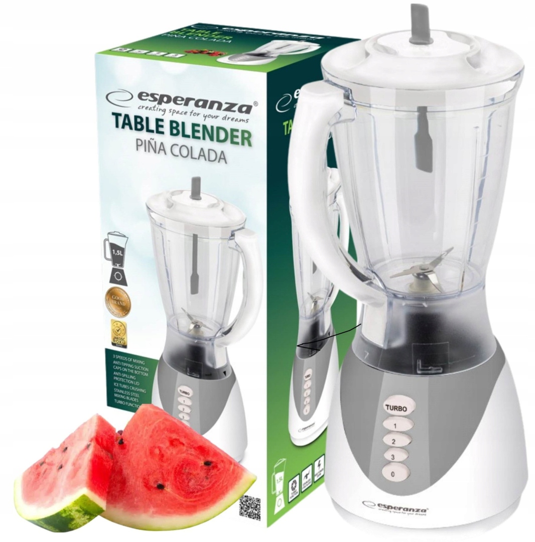 Blender Kielichowy Kuchenny Mikser Do Koktajli Owoców Jogurtu 1,5L 350W