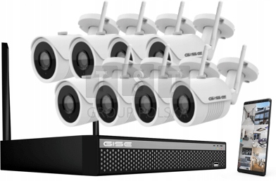 ZESTAW WIFI GISE GS-KT08IPC8-2M-V3!