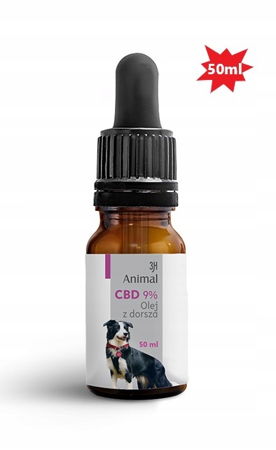 Cbd 9% Konopný Olej Pro Velké Psy Psa 50 ml