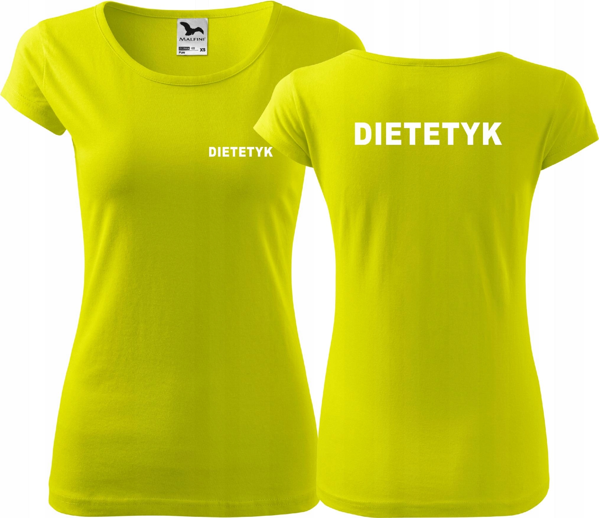 

Damska koszulka medyczna Pure t-shirt Dietetyk XXL