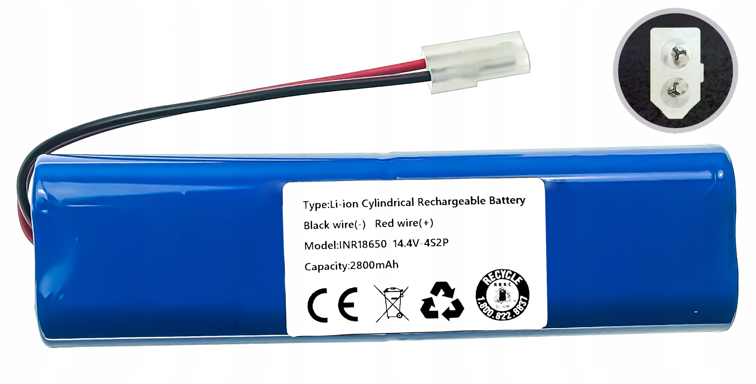 Bateria do Tefal Serie 95 Total Care RG7987 RG7975WH 2,8Ah 14,4V 14,8V