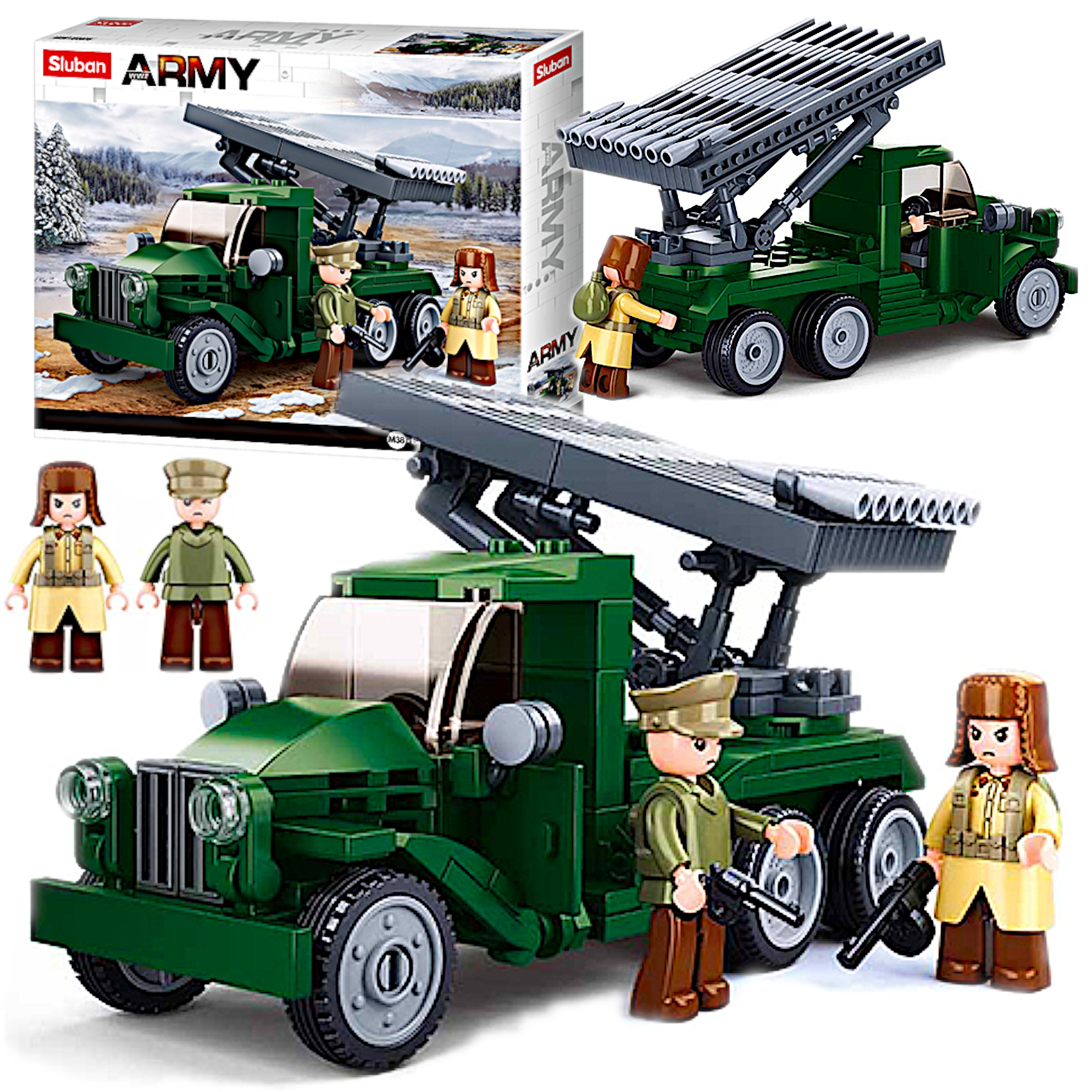 

Klocki Katiusza Wyrzutnia Rakietowa Ciężarówka wóz