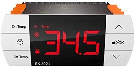 Elitech EK-3021 regulator temperatury 2 czujniki do chłodni i zamrażarek