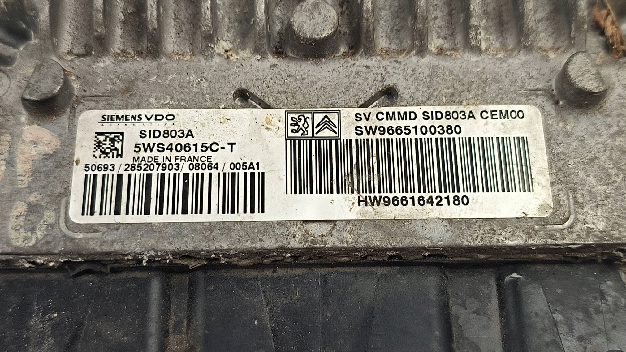computer Motore ECU 9665100380 2.0 HDI PEUGEOT EXPERT II