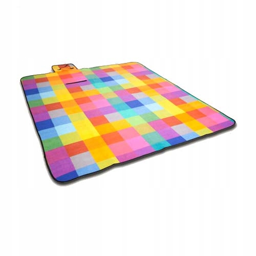 

Duży Tęczowy Koc Piknikowy Plażowy Mata 150x180 cm