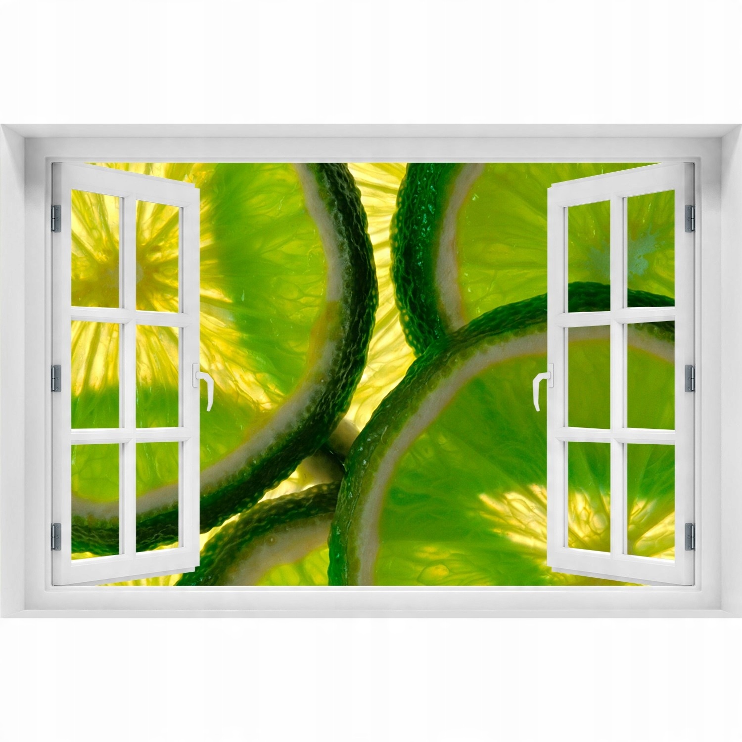 

Naklejka ścienna Okno samoprzylepne Limonka 90x60