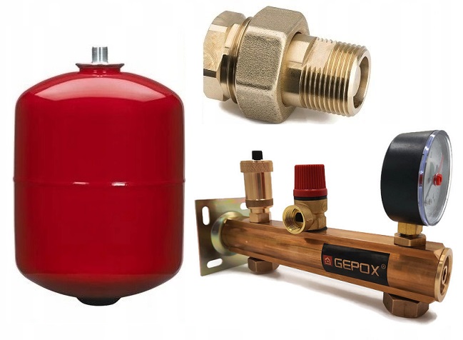 Sada Expanzních Nádob 5 L, Mosazná Skupina