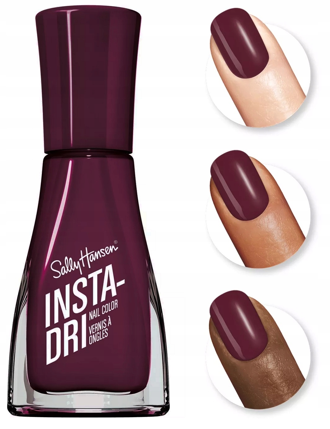 Sally Hansen Insta Dri Lakier Zip Wine 428
