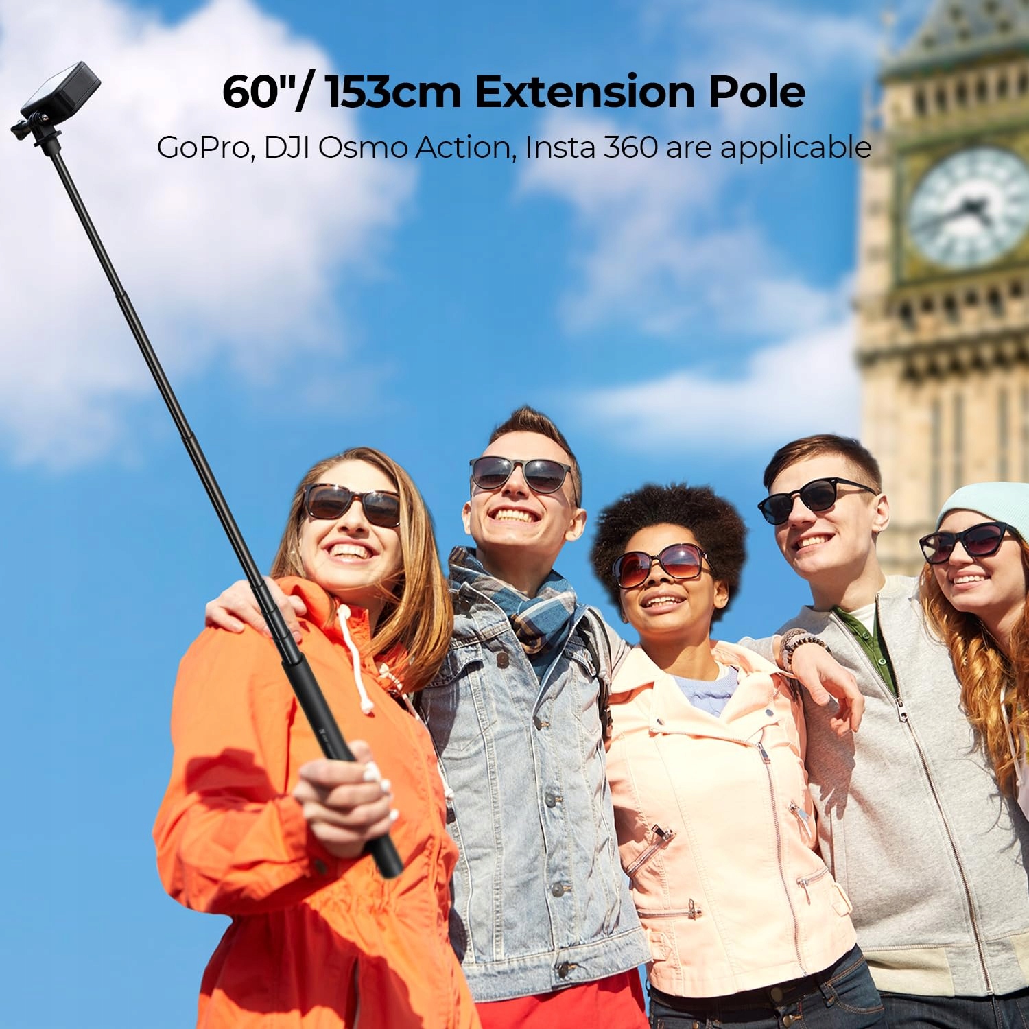 K&F CONCEPT MS07 Kijek Selfie Monopod Do GoPro Insta360 DJI Action — miniatura 2