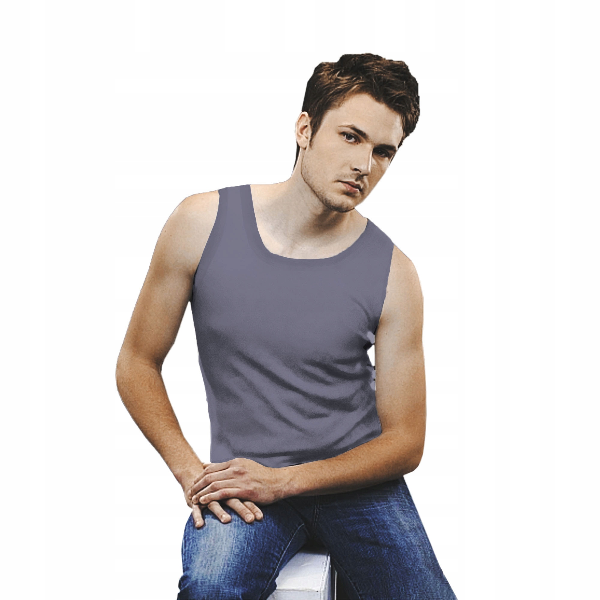 PODKOSZULKA MĘSKA BAWEŁNIANA NA RAMIĄCZKACH BOKSERKA PODKOSZULEK MĘSKI M Marka inna