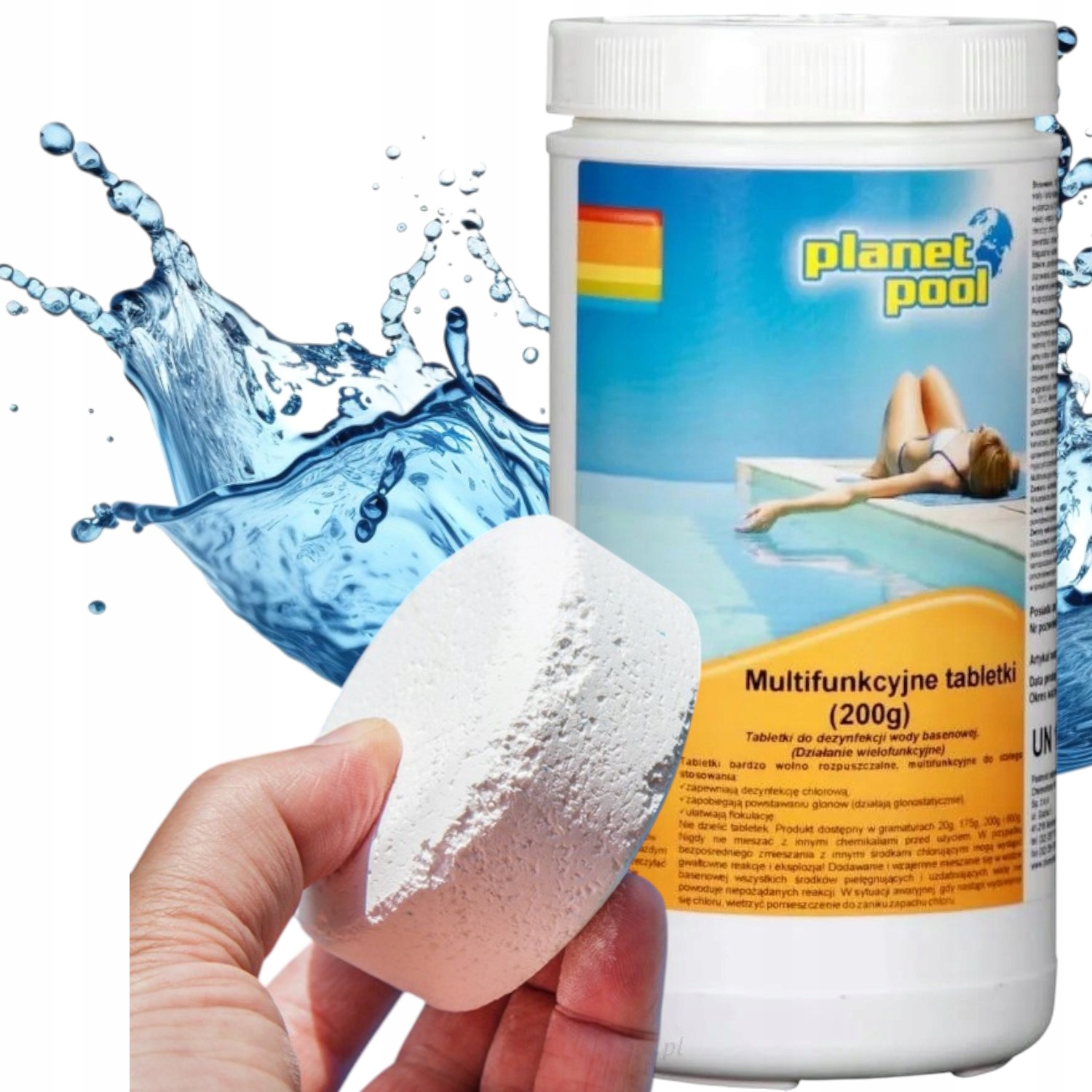 CHLOR DO BASENU tabletki multifunkcyjne MULTI 200g 1kg jacuzzi spa BASEN