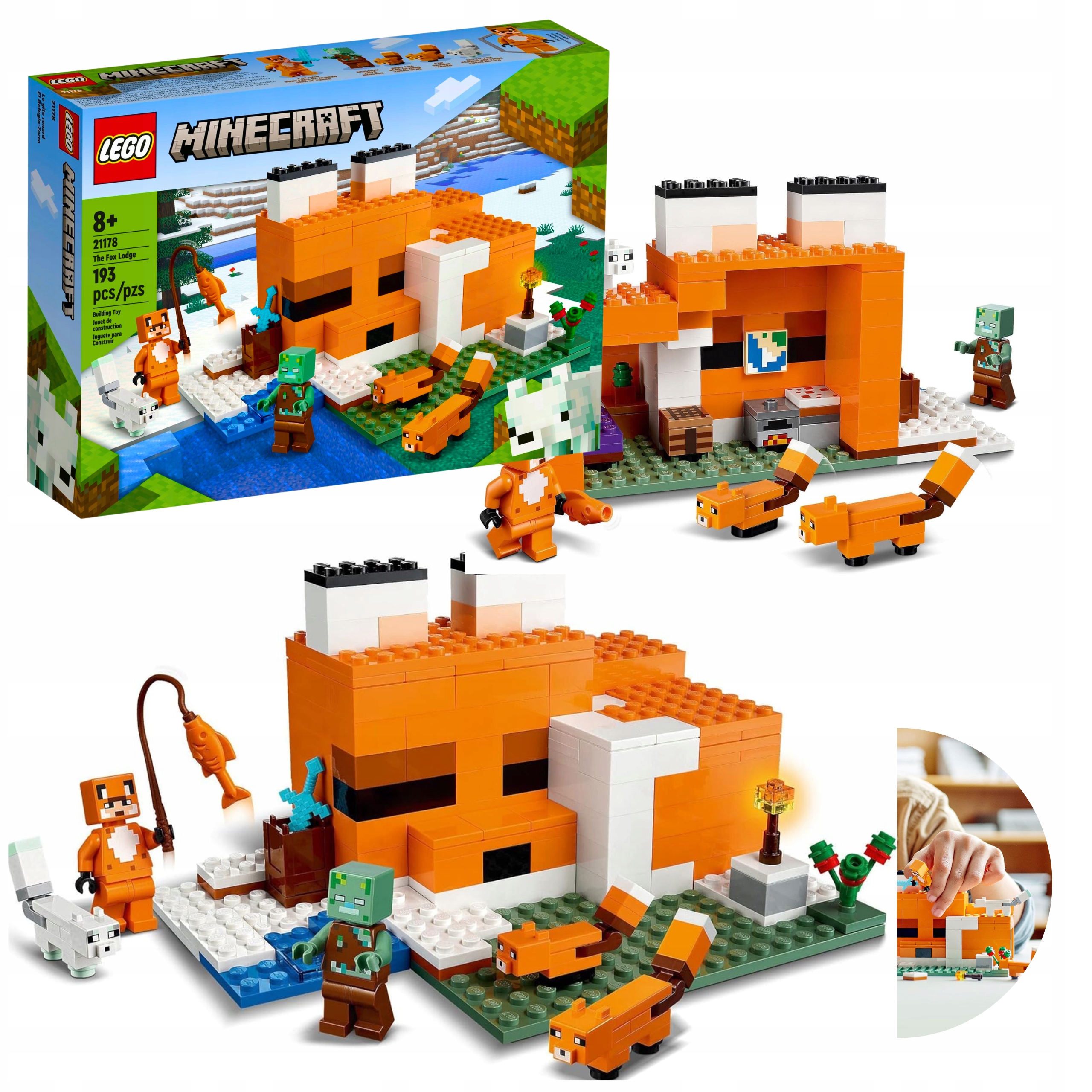 Lego Minecraft 21178 Stavebnice pro liščí bydlení Figurky Liška Dárek