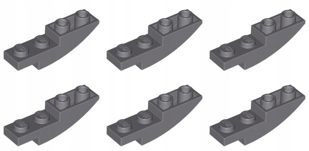 

Lego 13547 Skos 4x1 szary ciemny Nowy (6g) 6 szt.