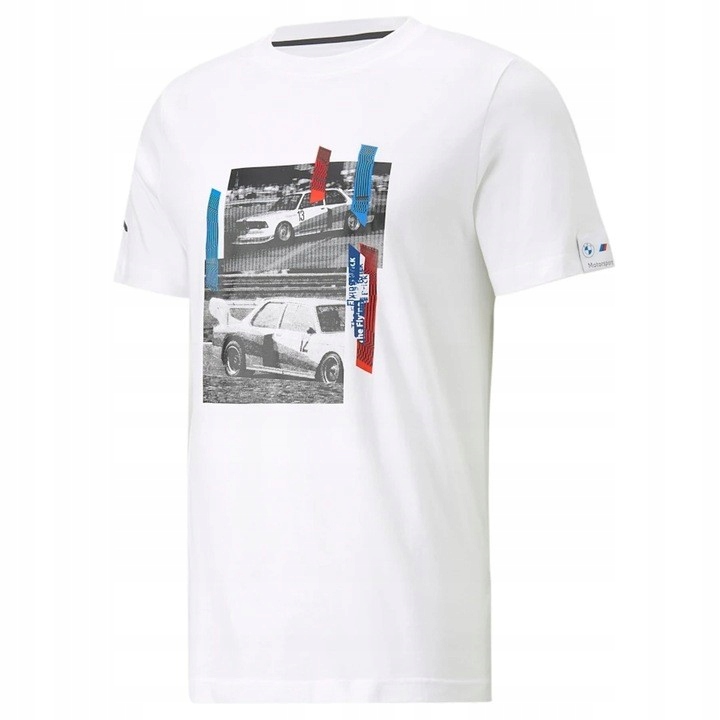 Tričko pánské sportovní s potiskem Puma Bmw 538140-02 bílé Vel. XL
