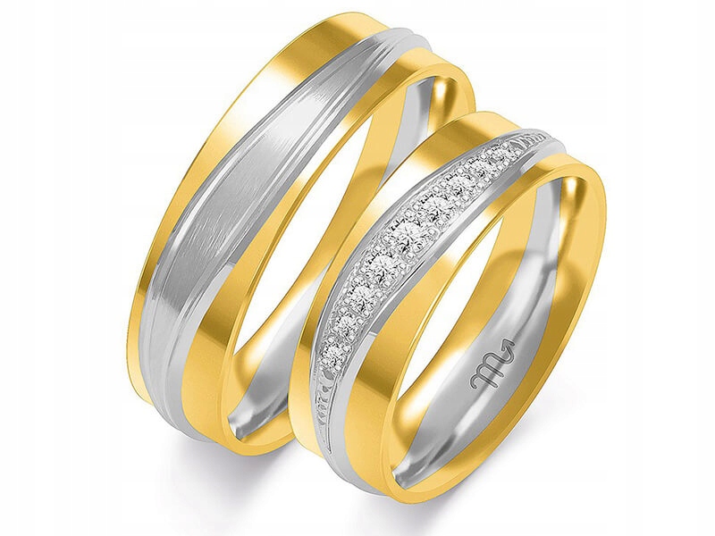 

Złota obrączka delikatna ślubna 14K 585 r 23 24 25