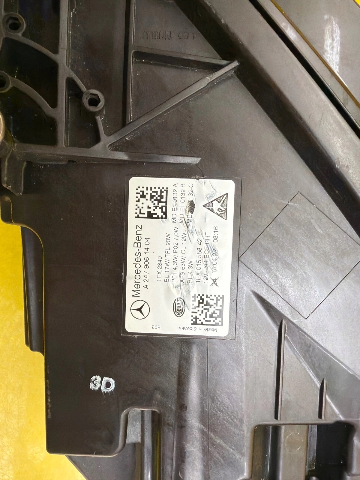light right Mercedes B-class W247 Full Led Multibeam A2479061404