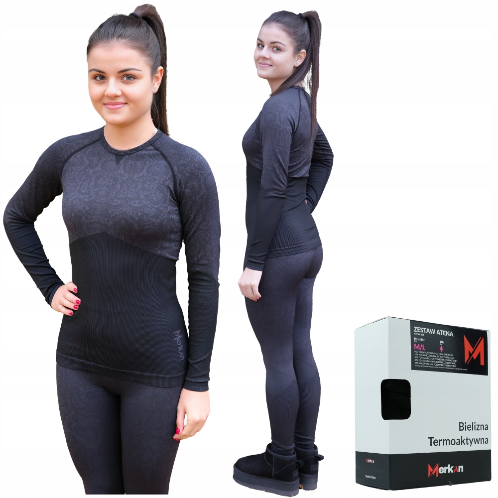 Merkan Teplé spodní prádlo Termoaktivní termoaktivní dámské kalhoty