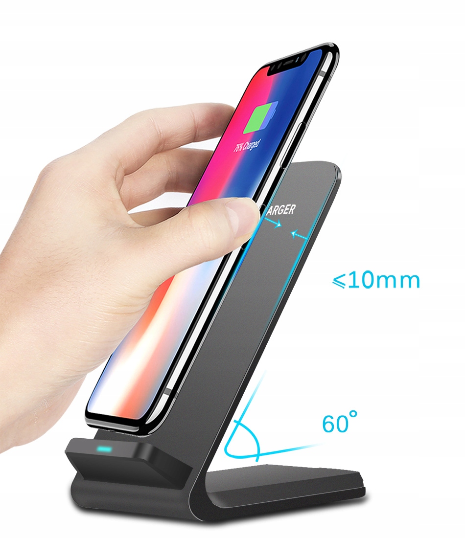 SZYBKA INDUKCYJNA QI ŁADOWARKA BEZPRZEWODOWA Stan opakowania oryginalne