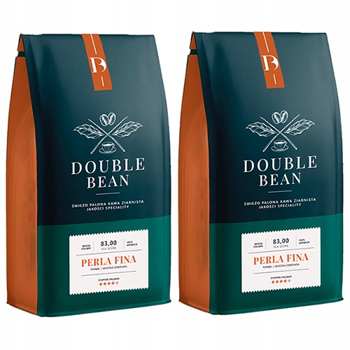 2 Oryginalne Kawy Ziarniste Double Bean Perla Fina Speciality Premium 2KG